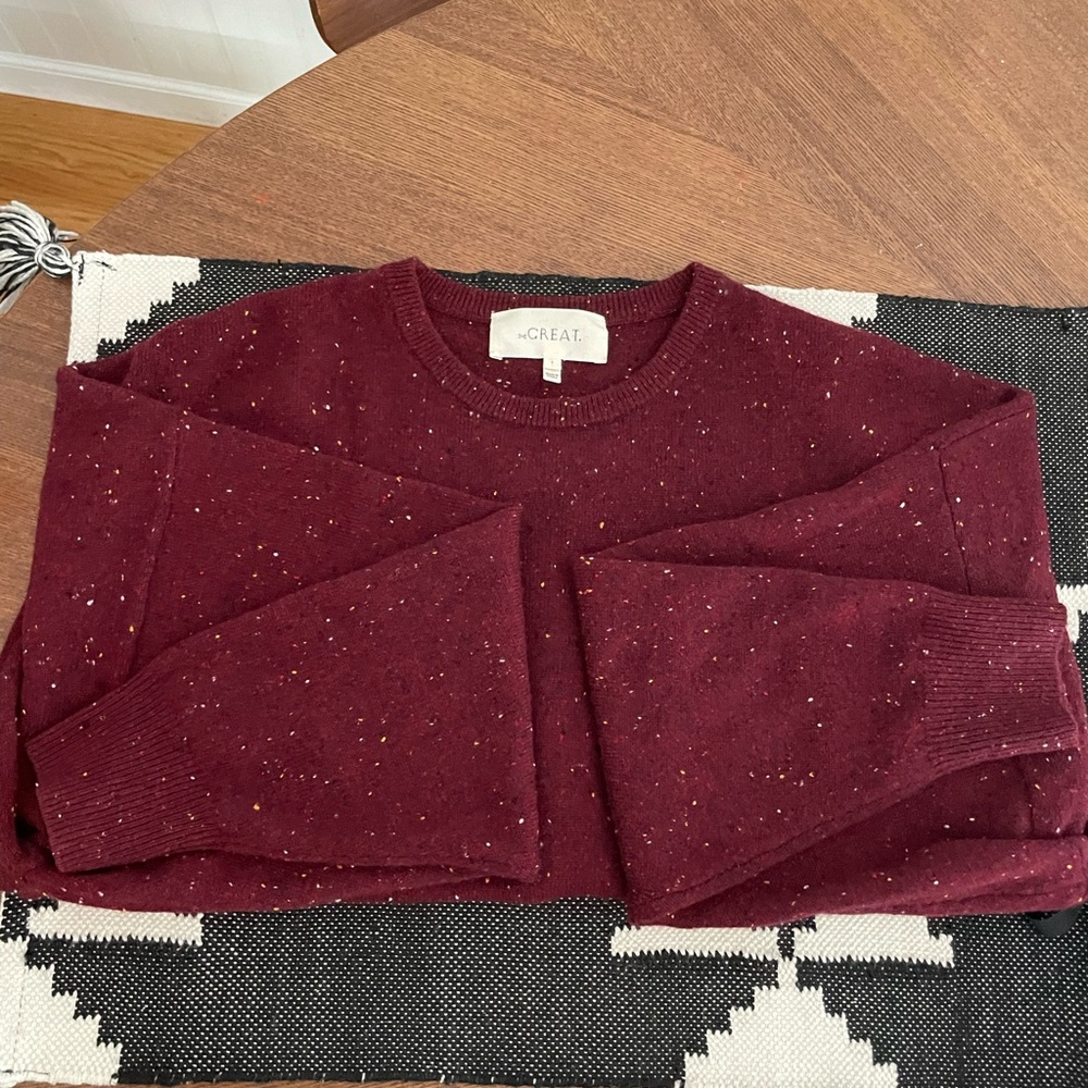 The Great. cashmere academy sweater & jersey crop set - Picture 2 of 3